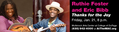 Eric Bibb, Ruthie Foster ad