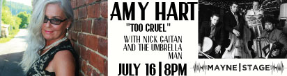 Amy Hart at Mayne Stage banner