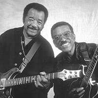 Syl and Jimmy Johnson b&w