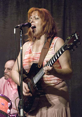 Liz on guitar CBG party 2012