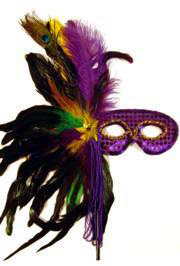 mardi gras mask purple