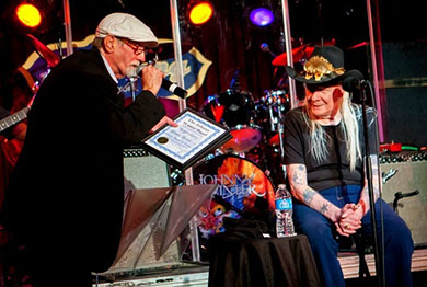 Michael Packer and Johnny Winter