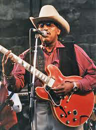 Otis Rush in cowboy hat